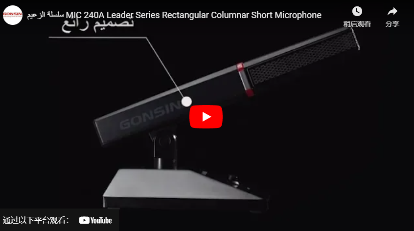 Серия лидер MIC 240A Leader Series прямоугольный колонковый короткий микрофон