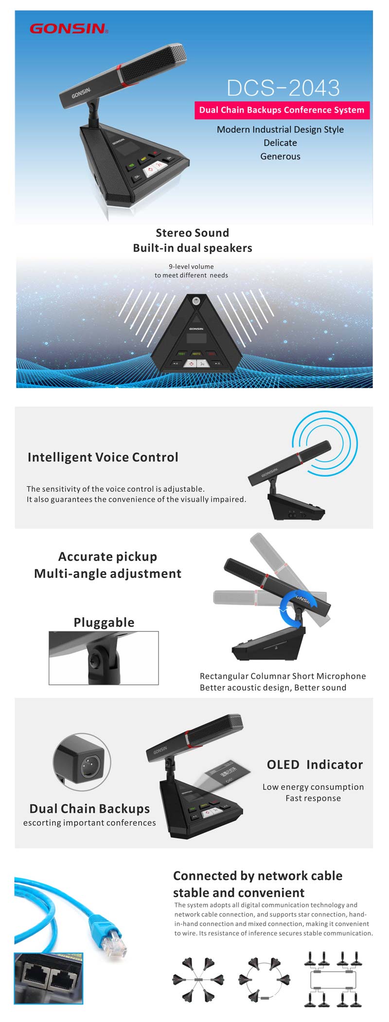 Let' s See More About Dcs-2043 Dual Chain Backups Conference System Let' s See More About Dcs-2043 Dual Chain Backups Conference System