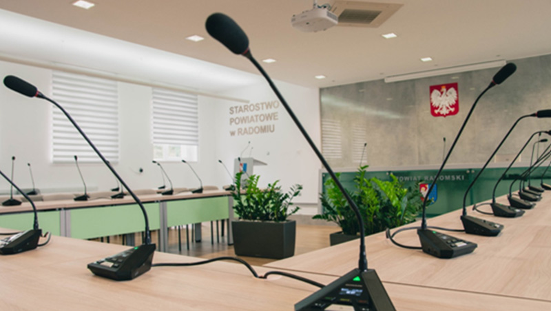Gonsin Conference Audio and Video System in Radom District Council, Poland Gonsin Conference Audio and Video System in Radom District Council, Poland
