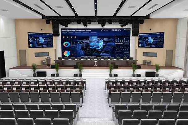 Проектирование ProAV для многофункциональных залов от GONSIN
