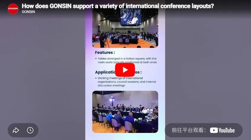 Как Gonsin поддерживает разнообразие планировок для международных конференций?